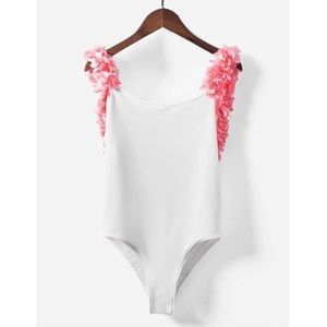 Flower Detail Onepiece Swimsuit
